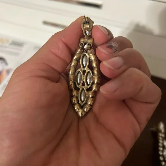 J. Crew Silver Crystal Drop Earrings - Picture 3 of 4